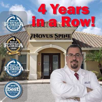 Novus Spine & Pain Center is Best of Central Florida Four Years in a Row